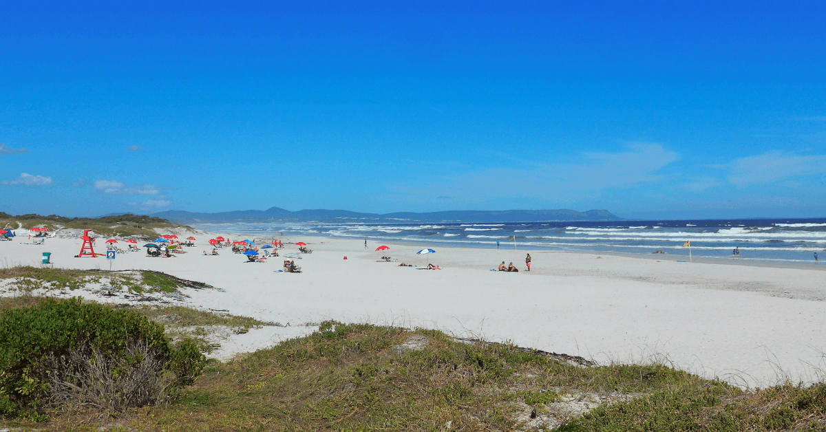 View of Grotto beach in Hermanus 